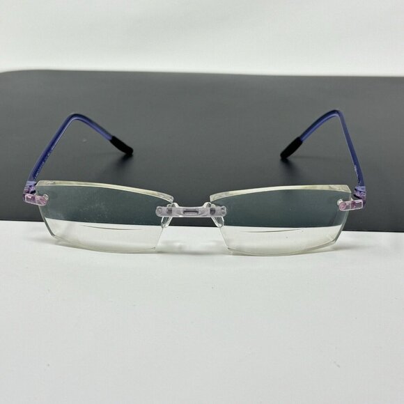 Eyephorics Eyeglasses  Purple Swiss Rimless Frame Only  Read - Picture 3 of 13